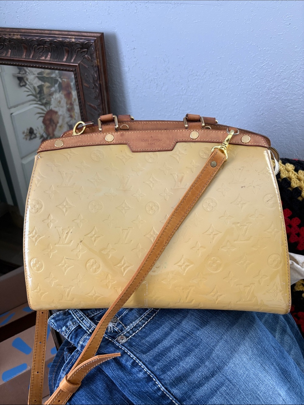 Louis Vuitton Vernis Brea GM Bag
